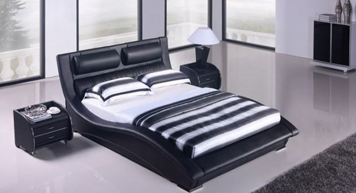 Napoli Modern Bed Black