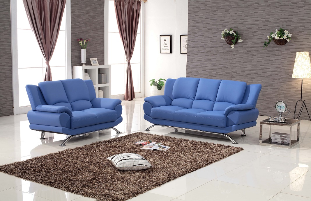 milano leather sofa set